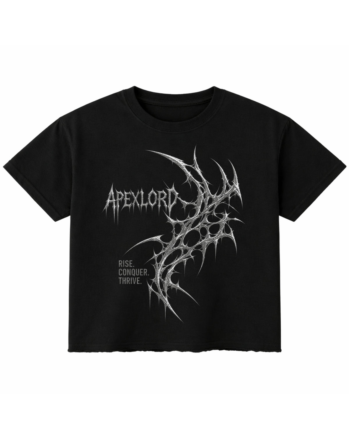 Black Boxy Fit T-shirt Front Design