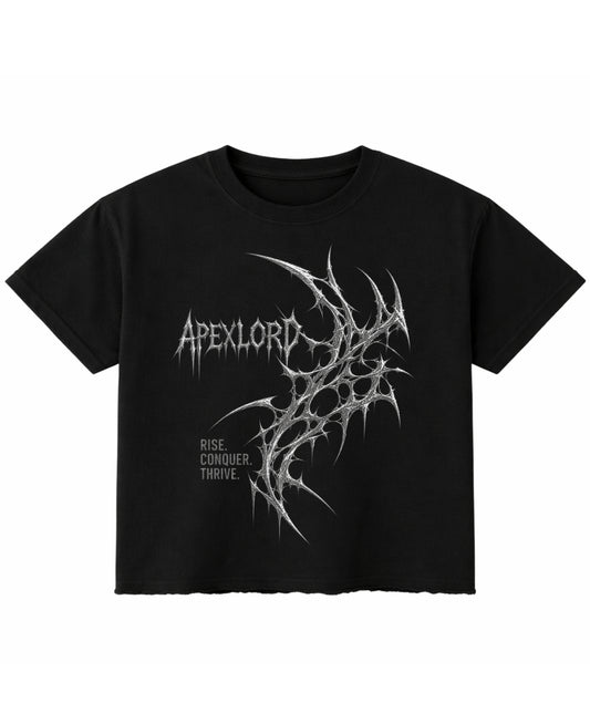Black Boxy Fit T-shirt Front Design