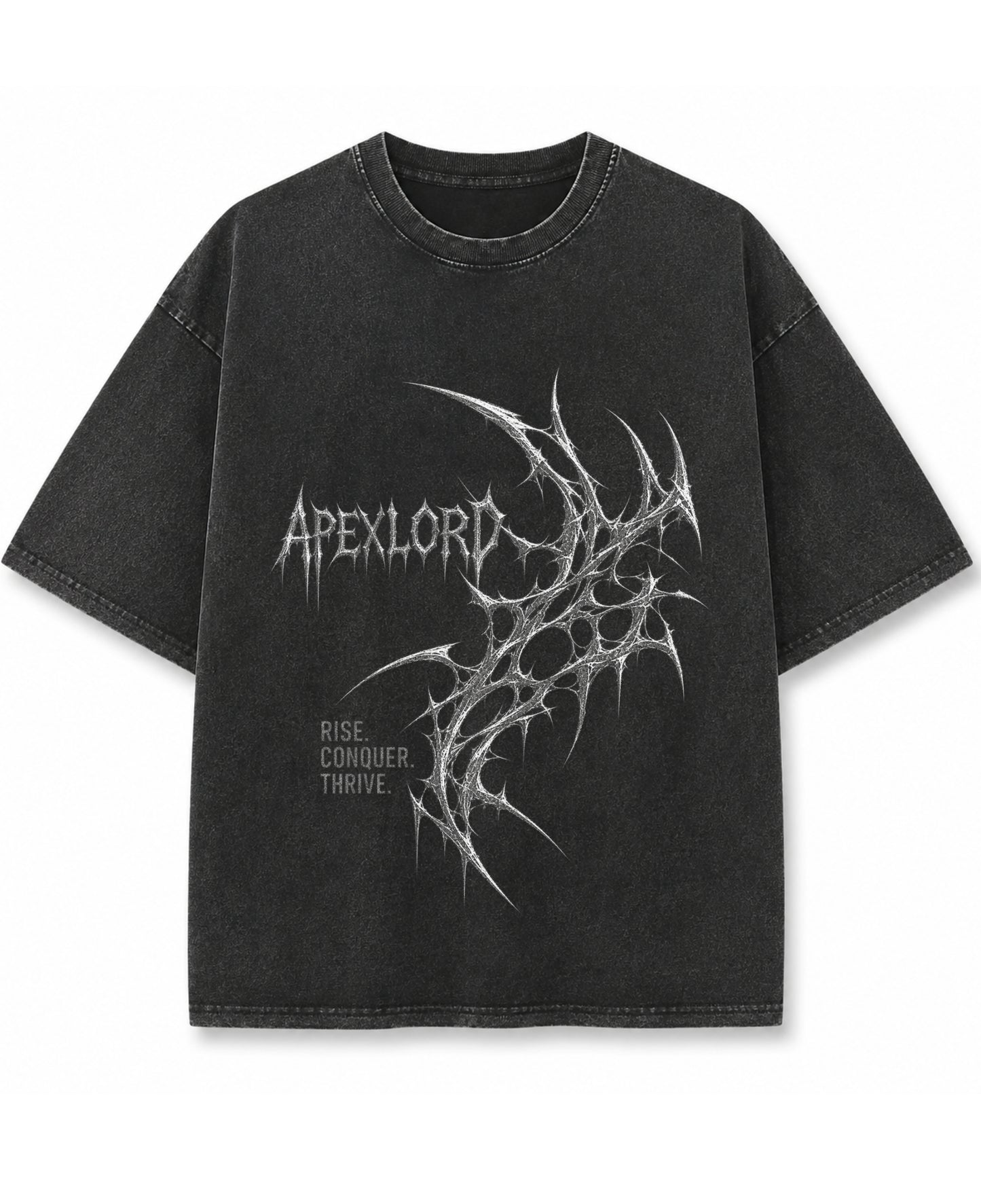 Vintage Fade Wash Oversized T-shirt Front Design