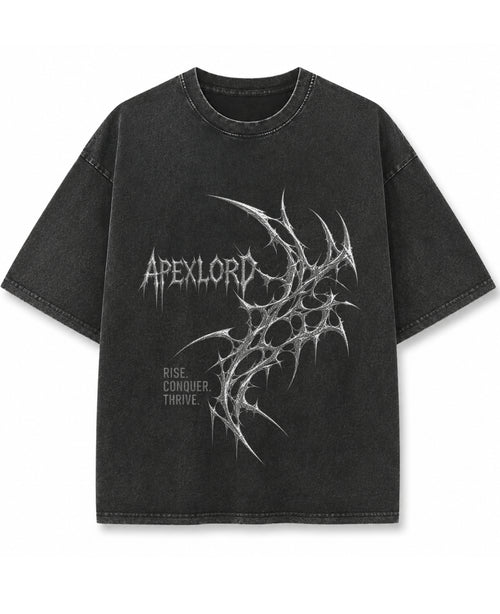 Vintage Fade Wash Oversized T-shirt Front Design
