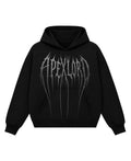 Black Boxy Hoodie Front Design