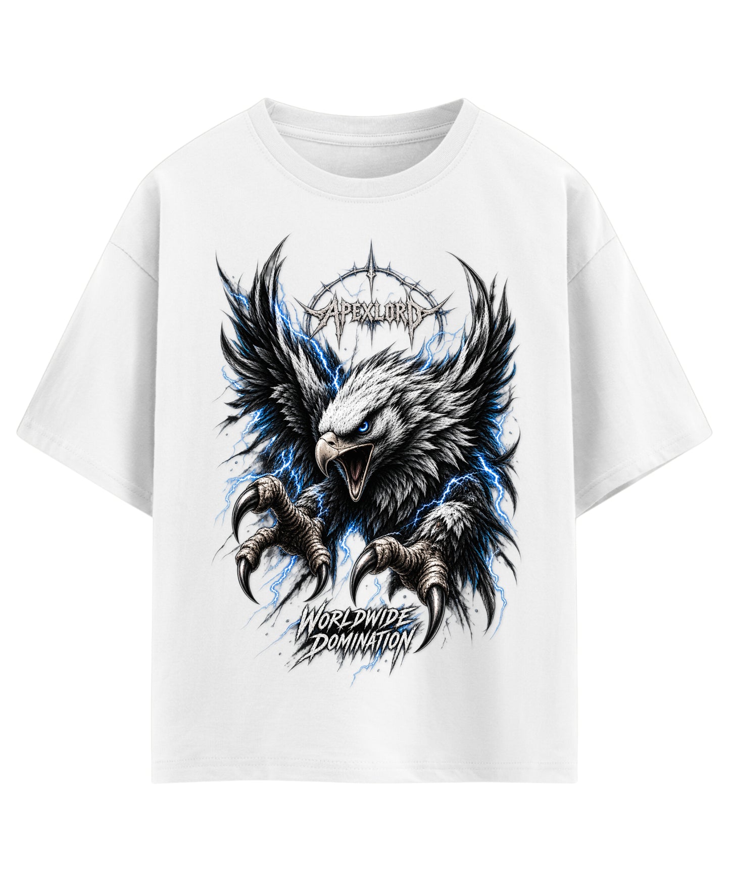 White Oversized T-shirt Front Design