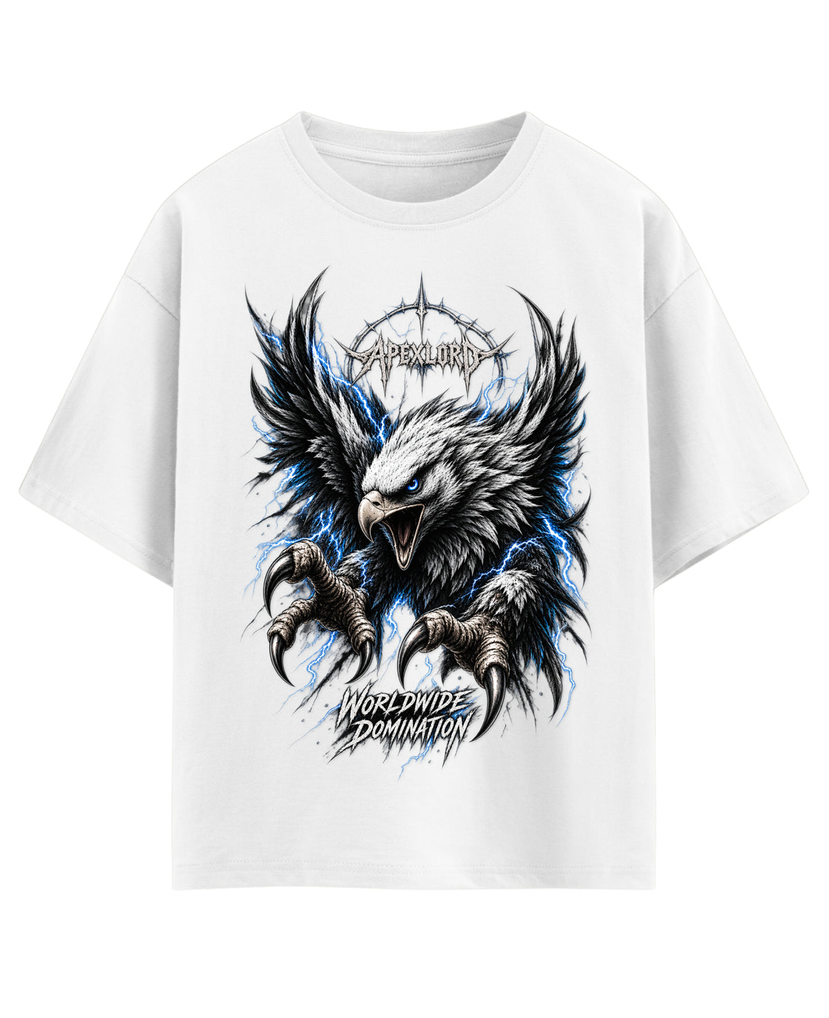 White Oversized T-shirt Front Design