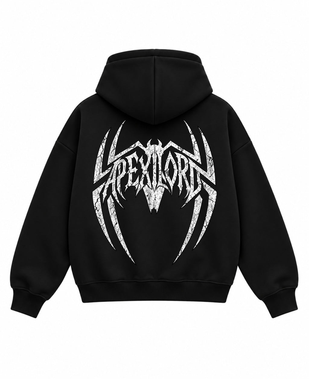 Black Boxy Hoodie Back Design