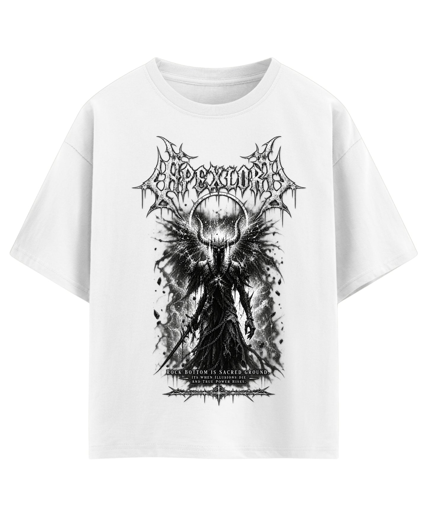 White Oversized T-shirt Front Design