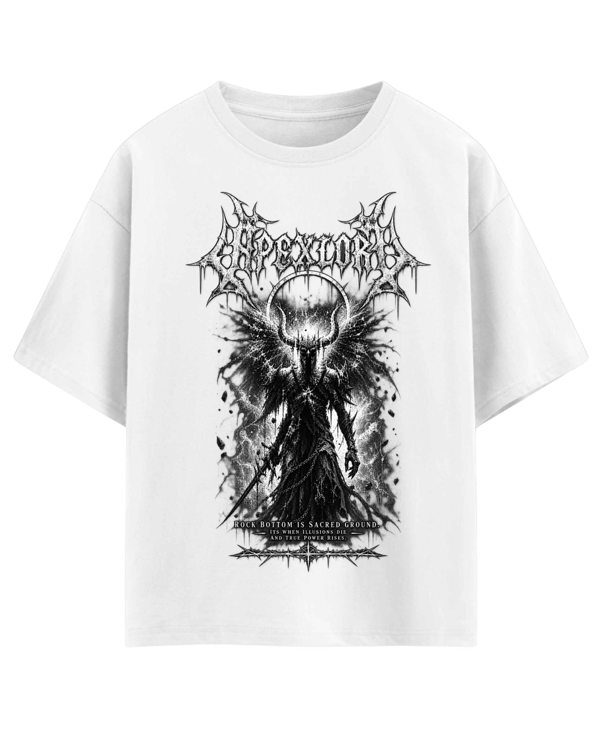White Oversized T-shirt Front Design