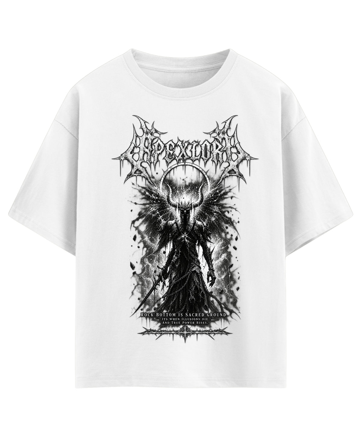 White Oversized T-shirt Front Design