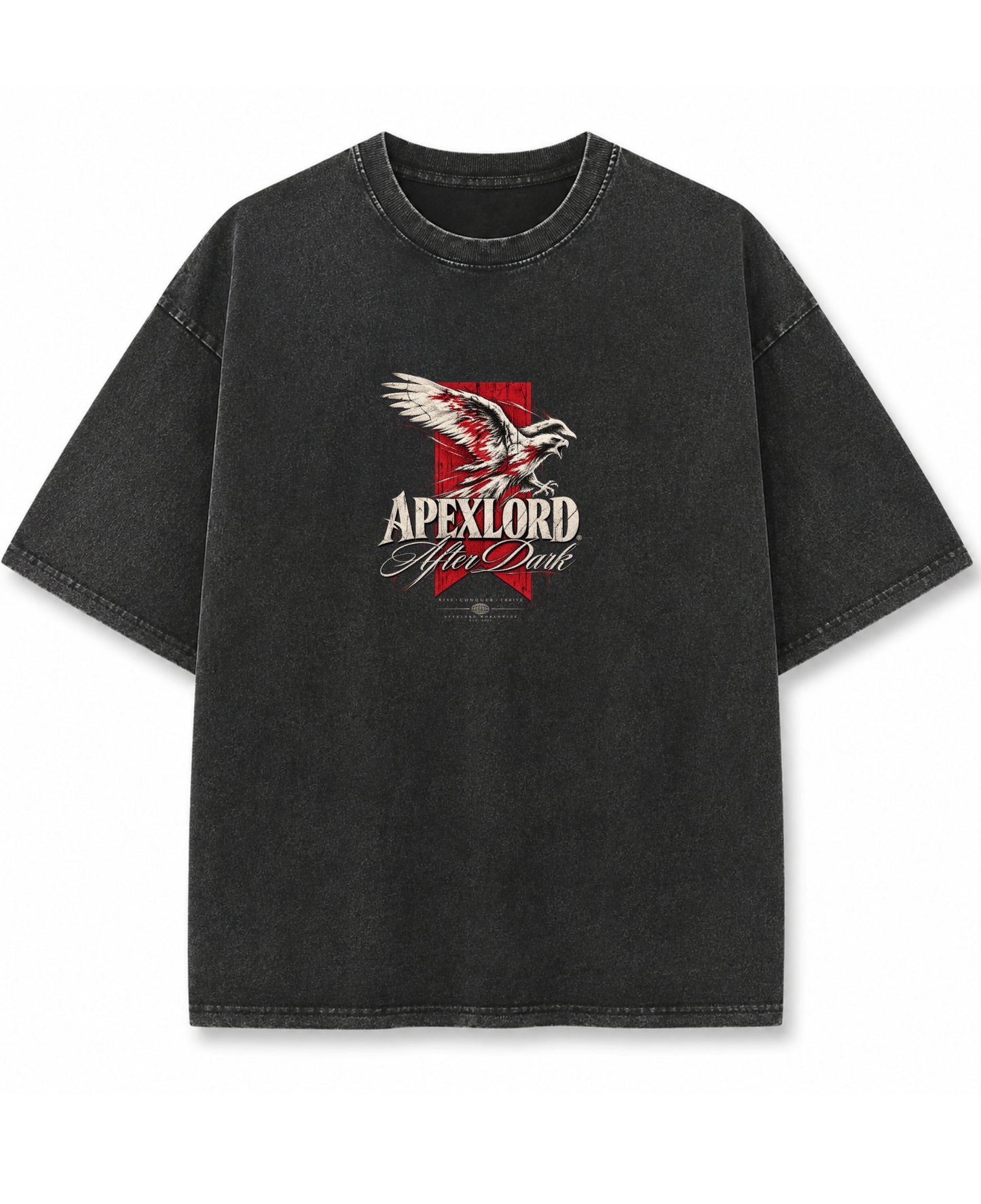 Vintage Fade Wash Oversized T-shirt Front Design