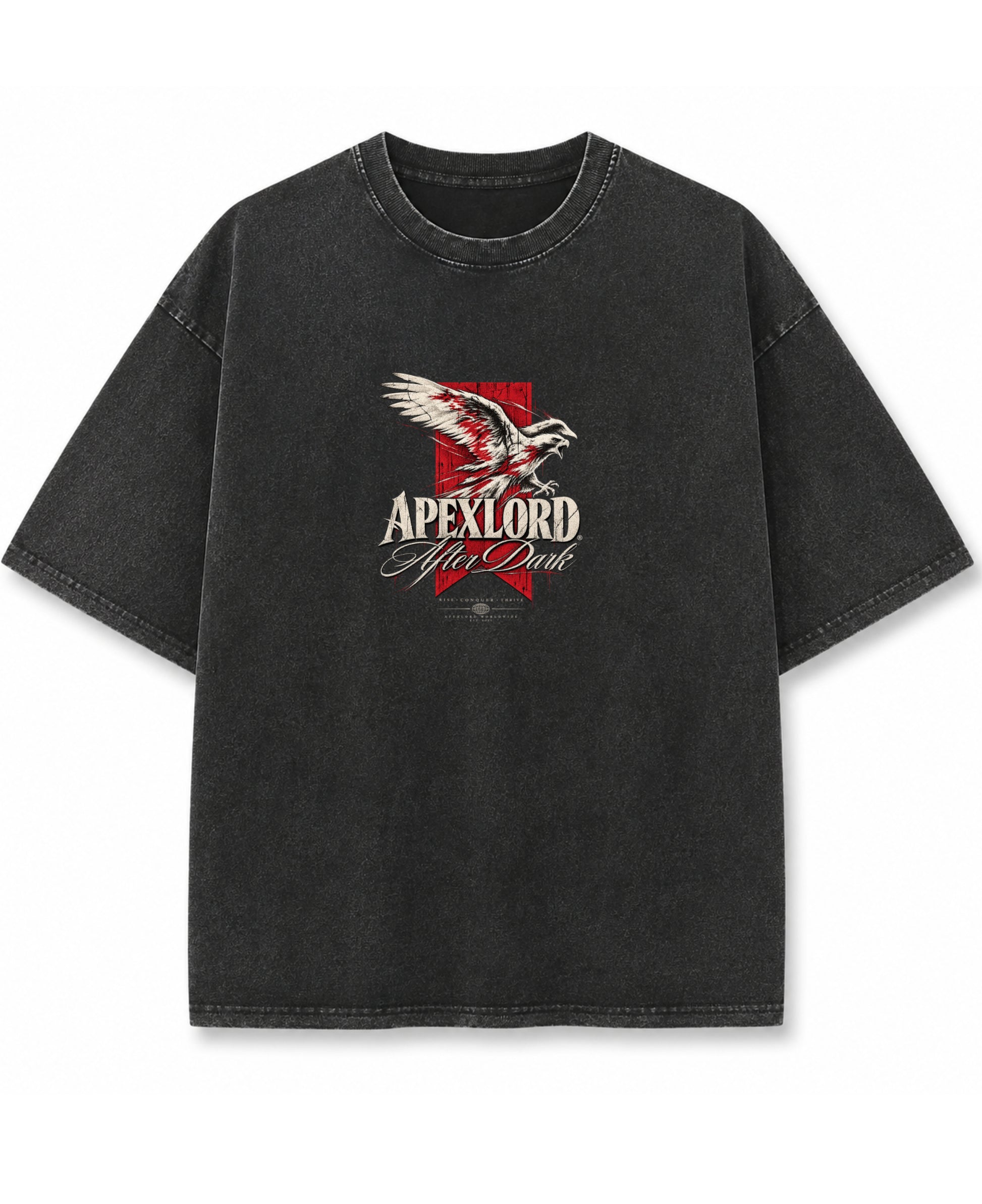 Vintage Fade Wash Oversized T-shirt Front Design