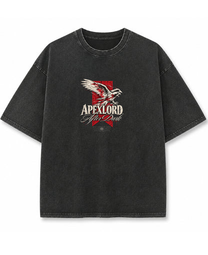 Vintage Fade Wash Oversized T-shirt Front Design