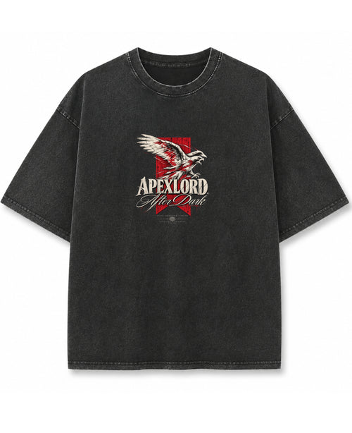 Vintage Fade Wash Oversized T-shirt Front Design