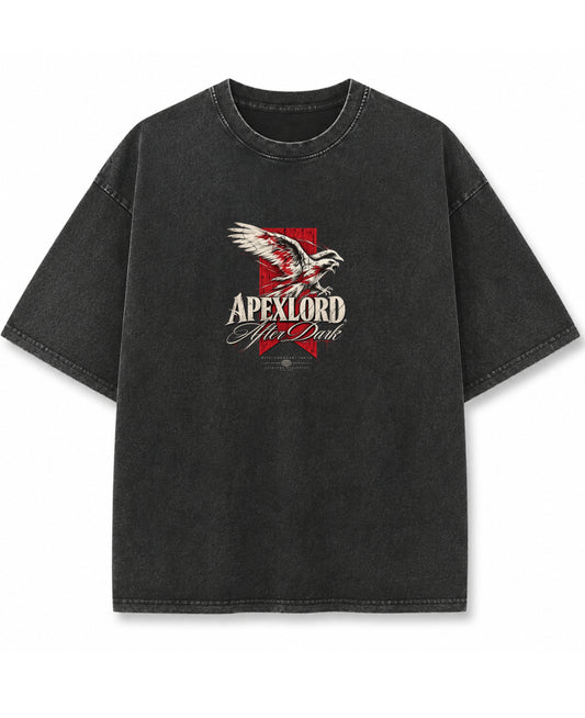 Vintage Fade Wash Oversized T-shirt Front Design