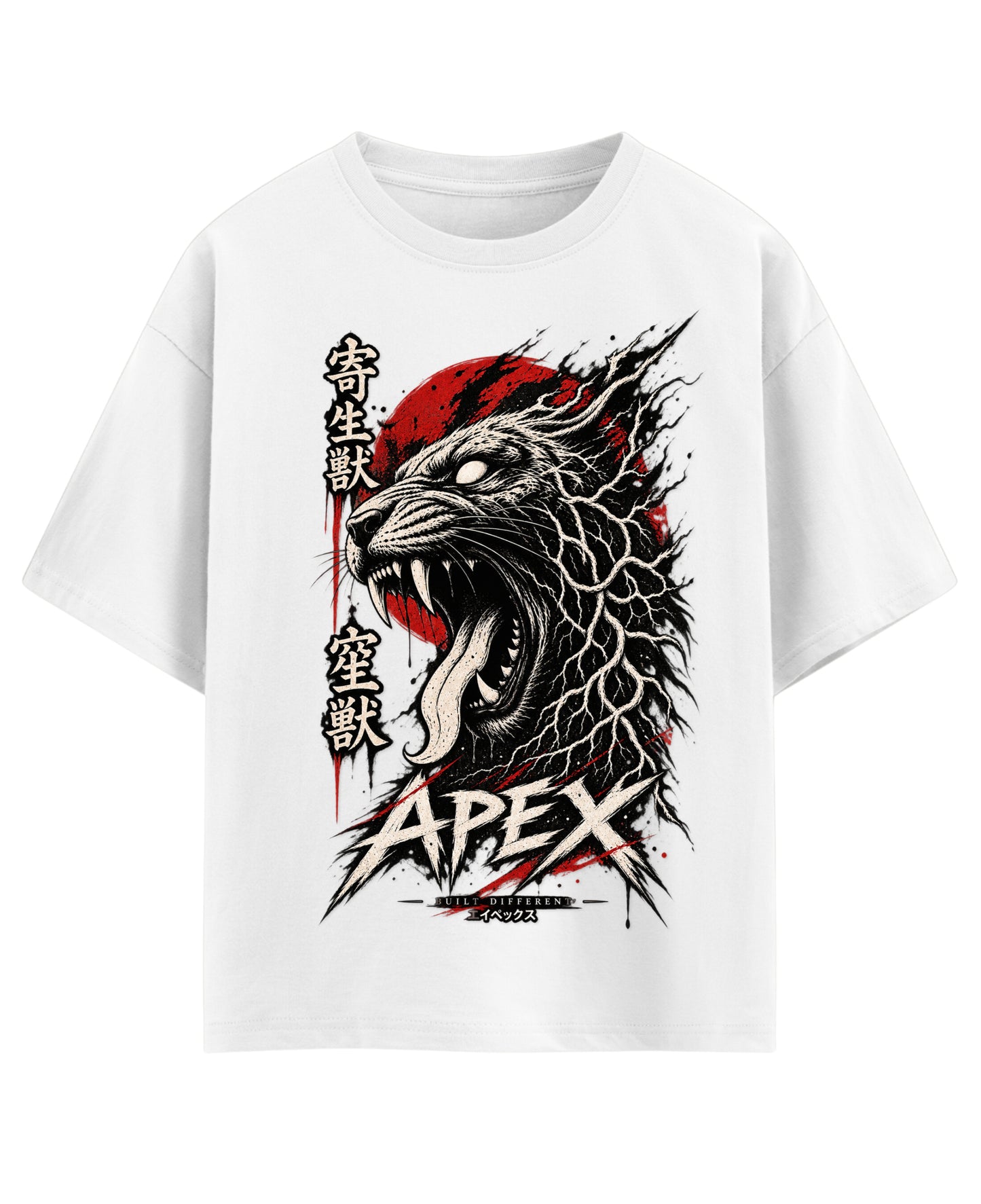 White Oversized T-shirt Front Design