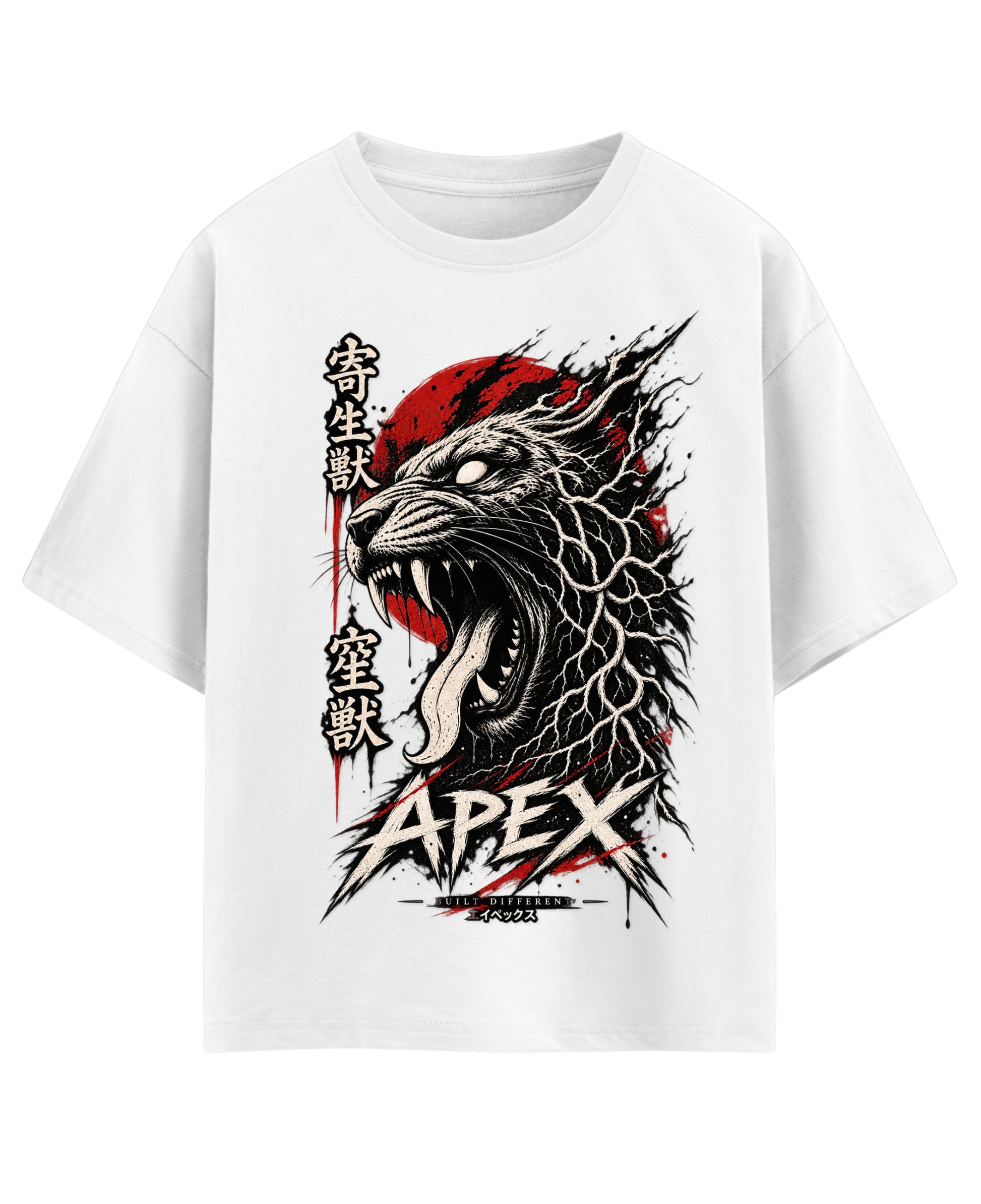 White Oversized T-shirt Front Design