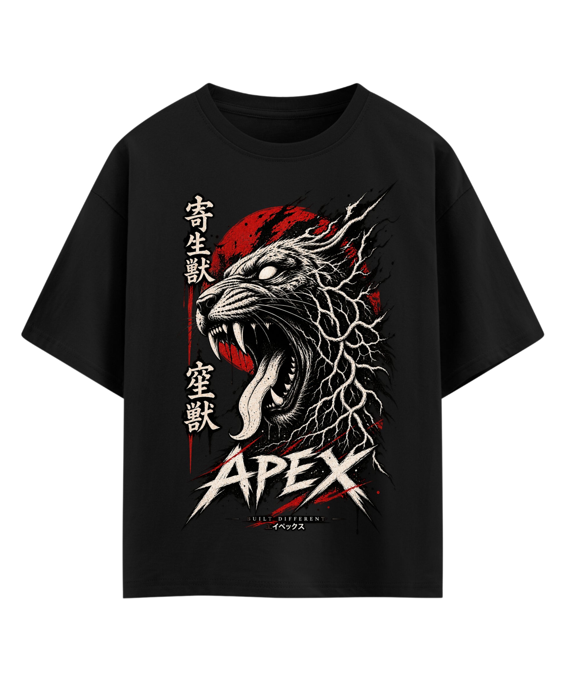 Black Oversized T-shirt Front Design