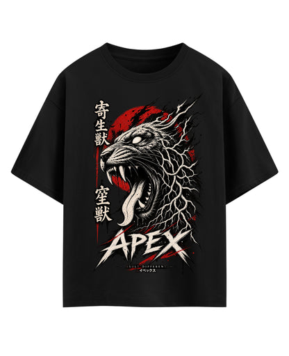 Black Oversized T-shirt Front Design