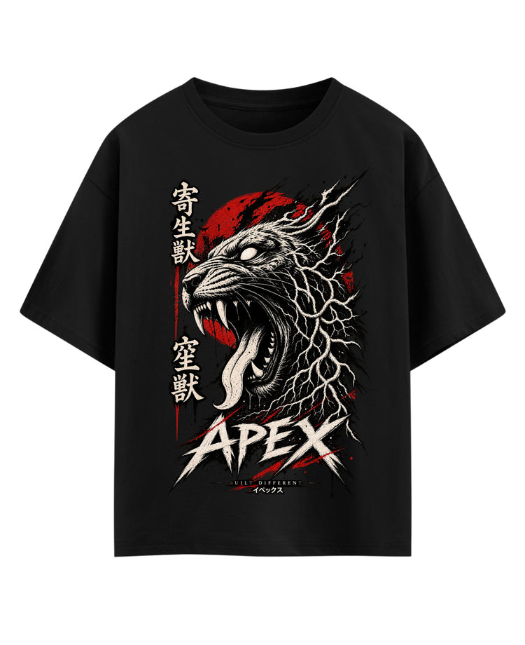 Black Oversized T-shirt Front Design