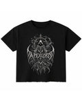 Black Boxy Fit T-shirt Front Design