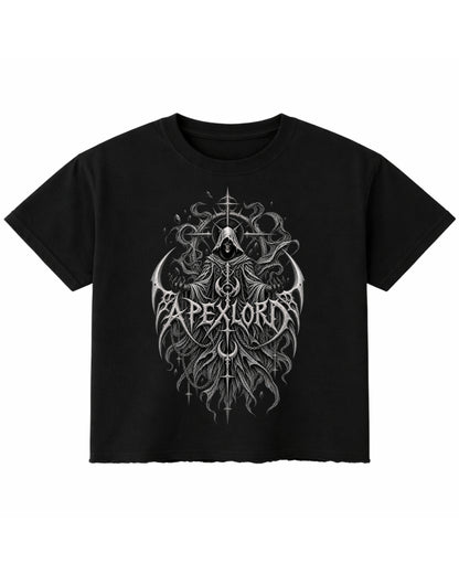 Black Boxy Fit T-shirt Front Design