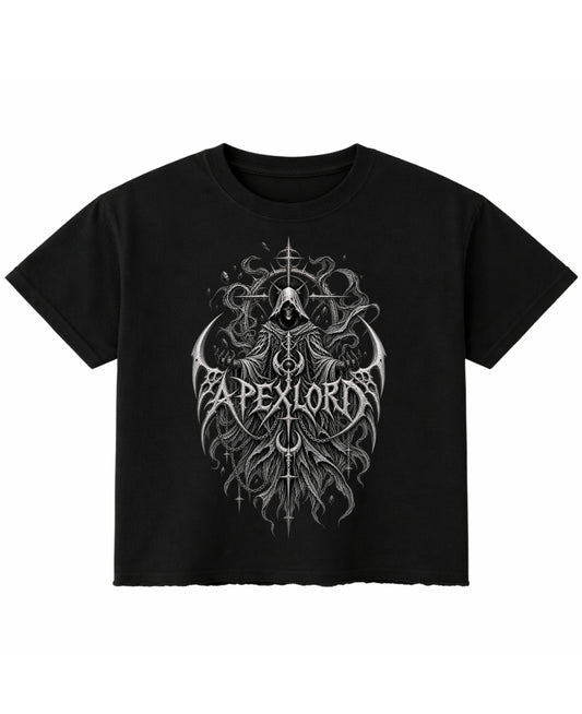 Black Boxy Fit T-shirt Front Design