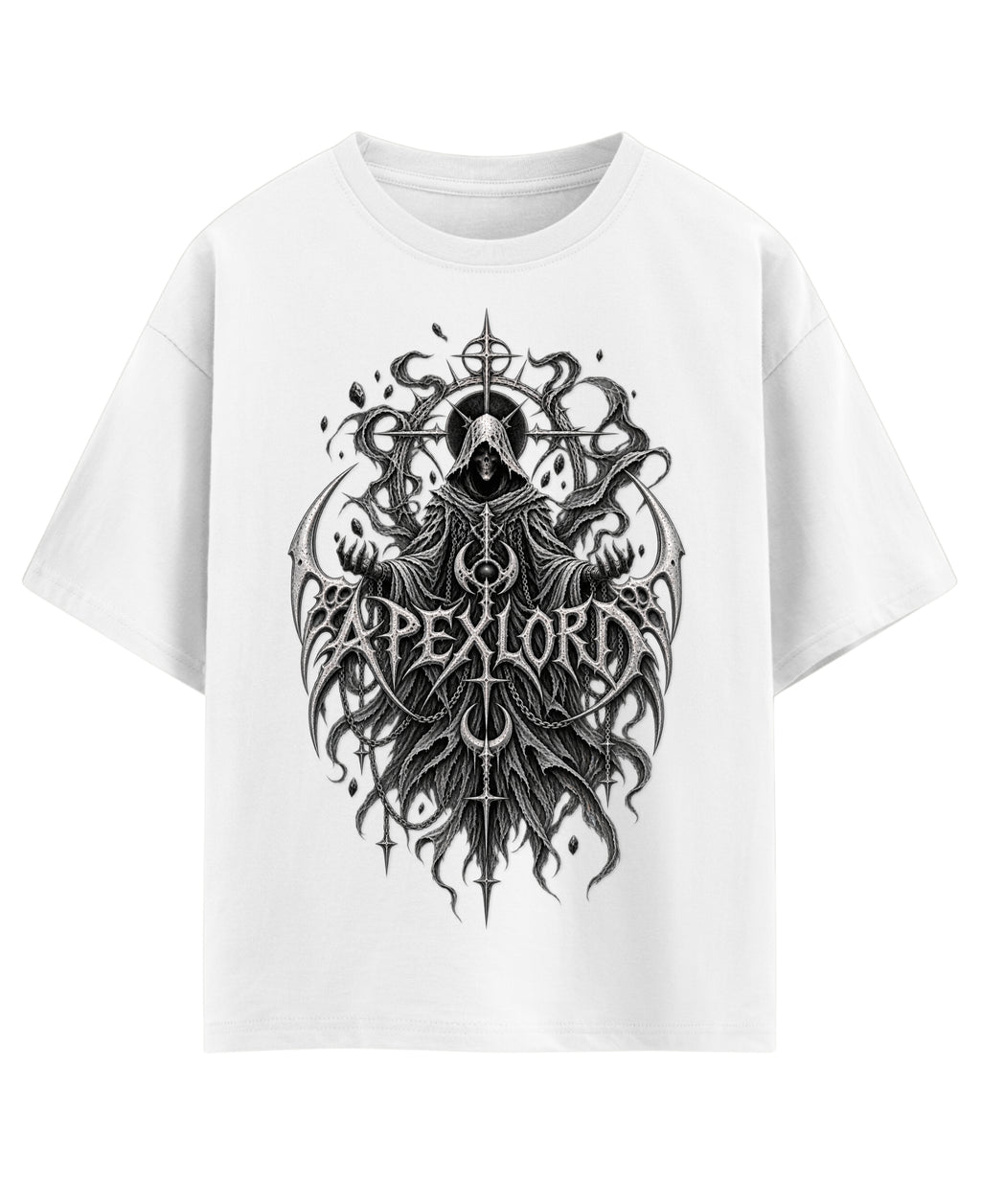 White Oversized T-shirt Front Design