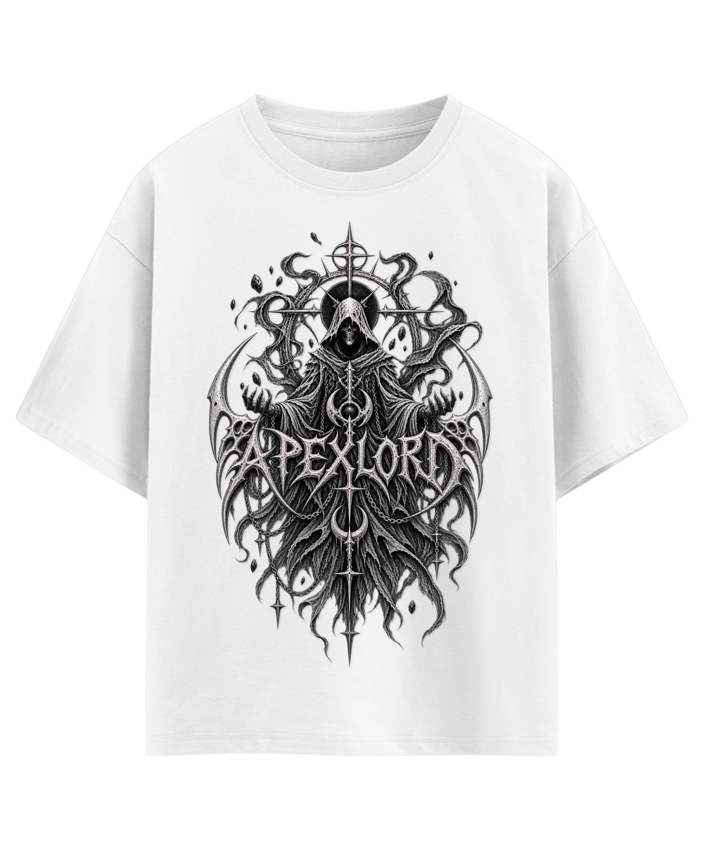 White Oversized T-shirt Front Design
