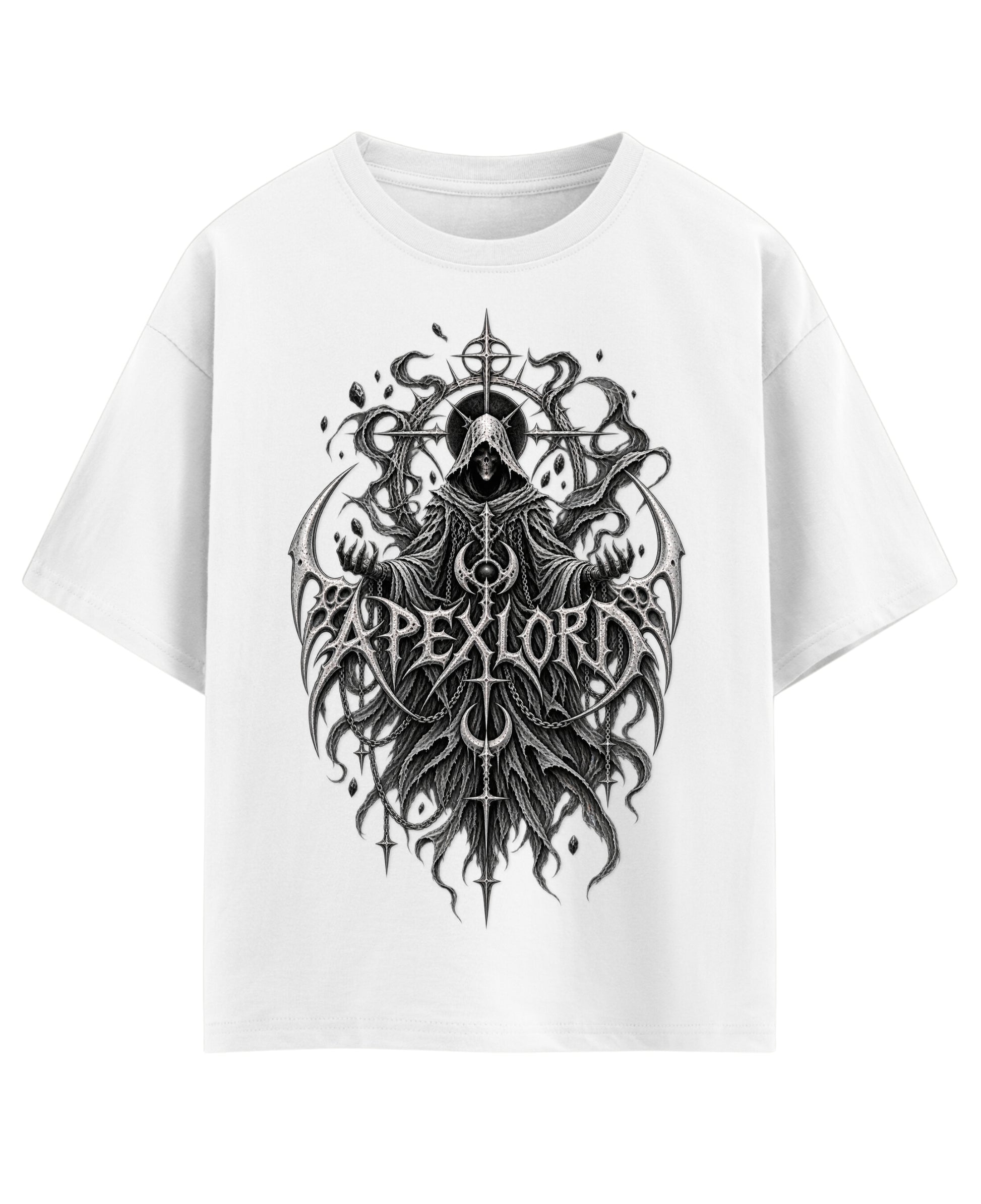 White Oversized T-shirt Front Design