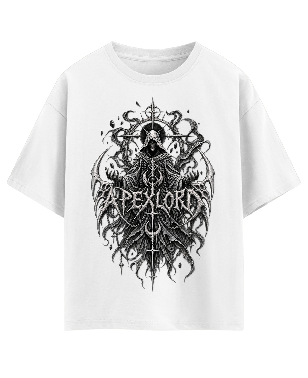 White Oversized T-shirt Front Design