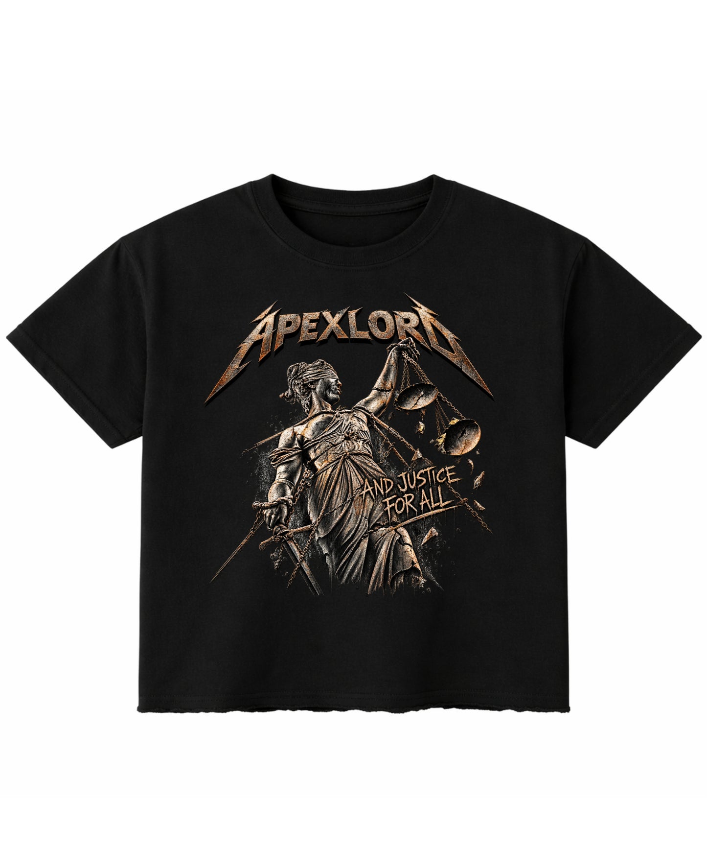 Black Boxy Fit T-shirt Front Design