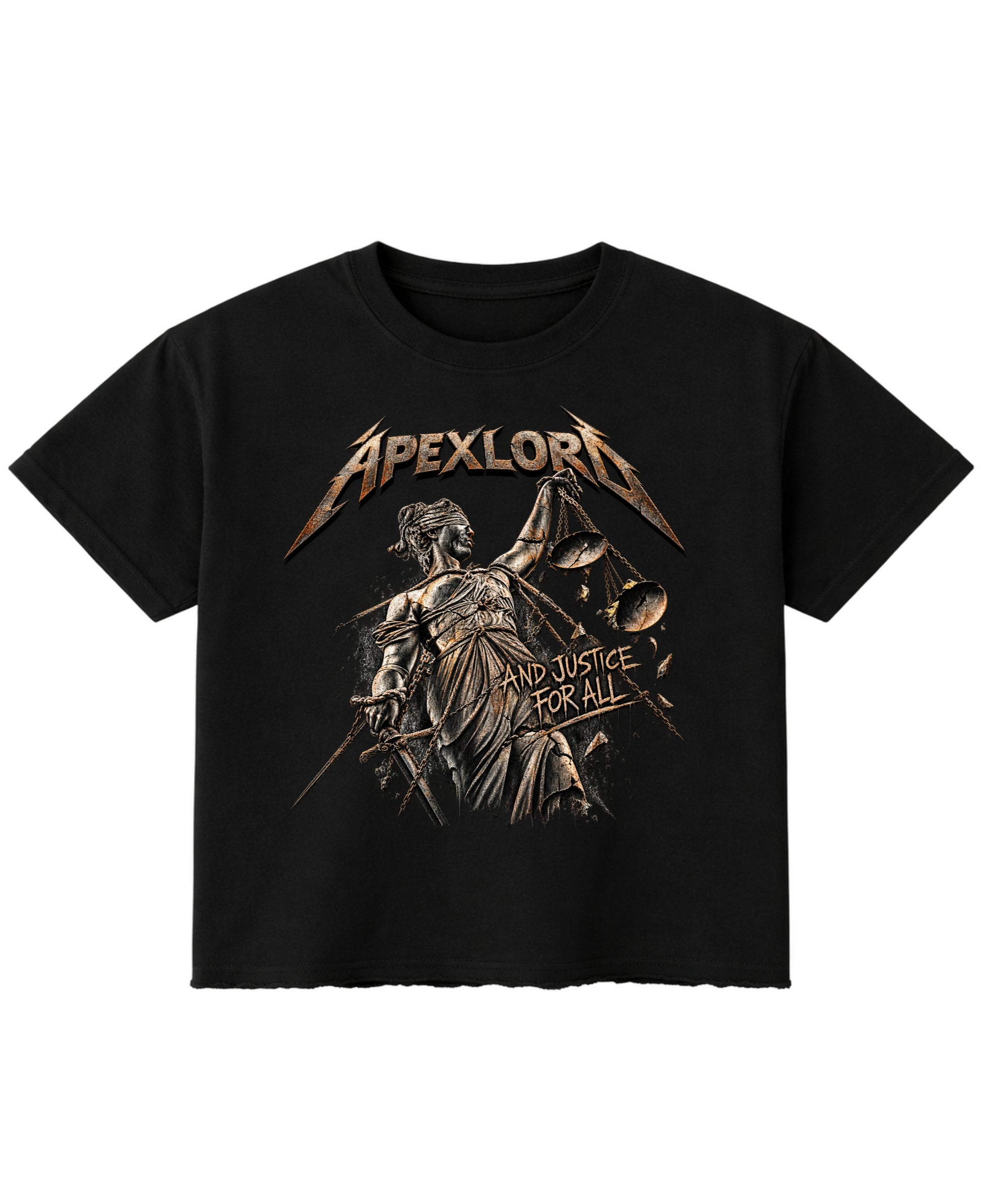Black Boxy Fit T-shirt Front Design