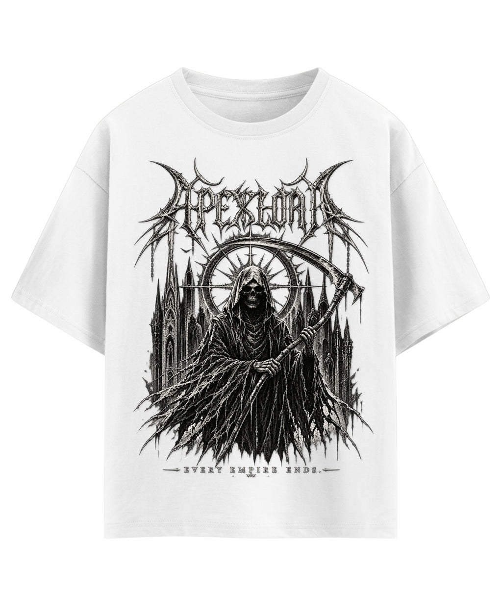 White Oversized T-shirt Front Design