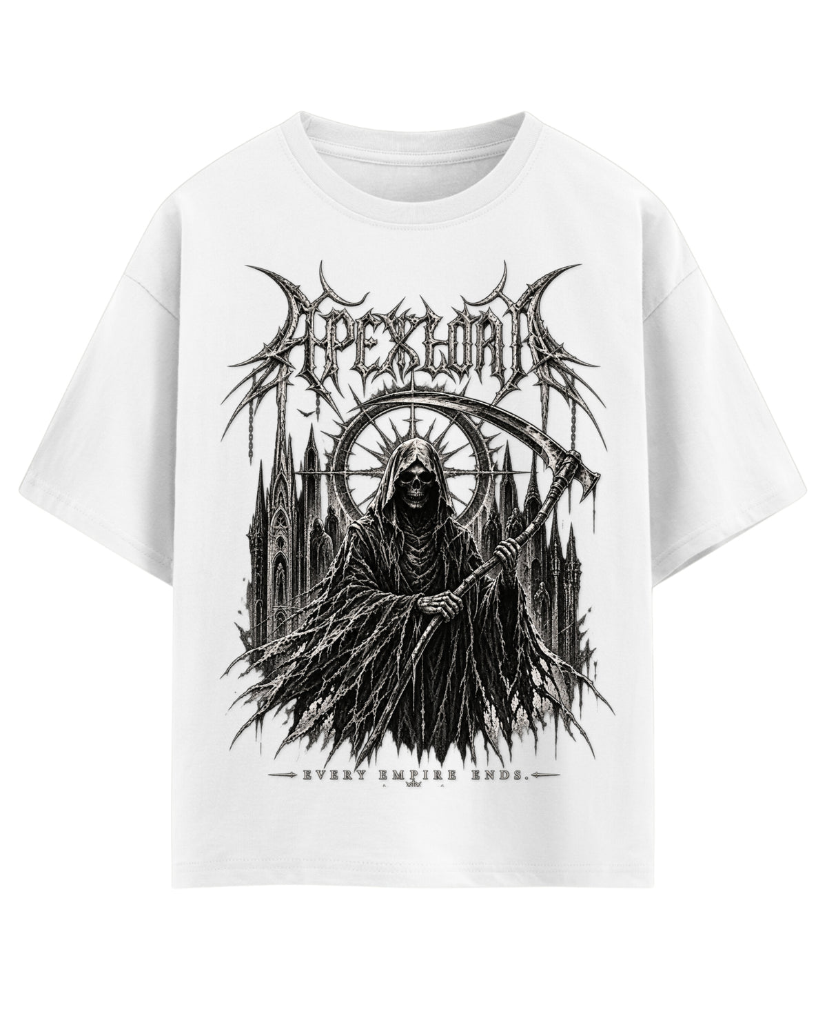 White Oversized T-shirt Front Design