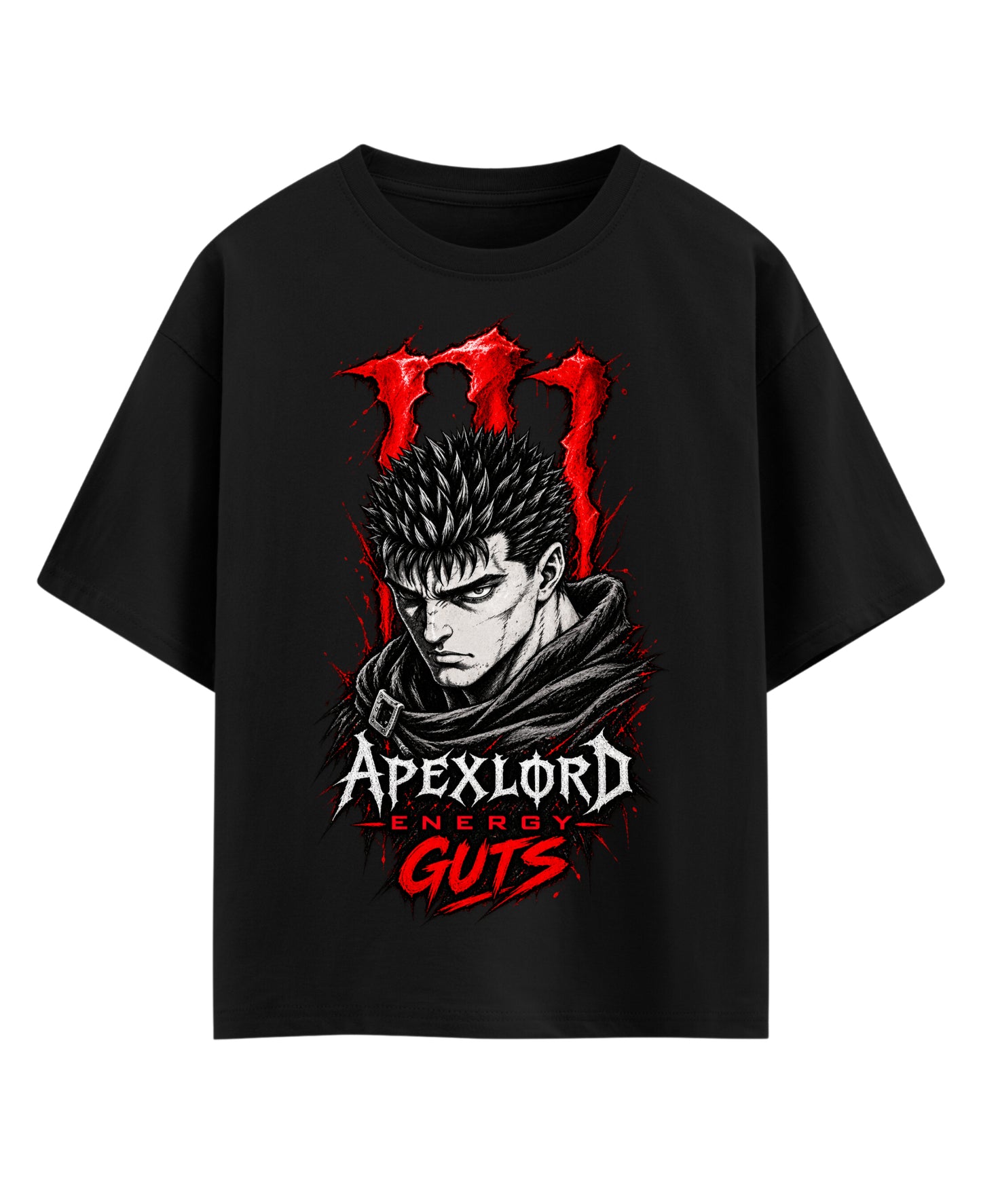 Black Oversized T-shirt Front Design