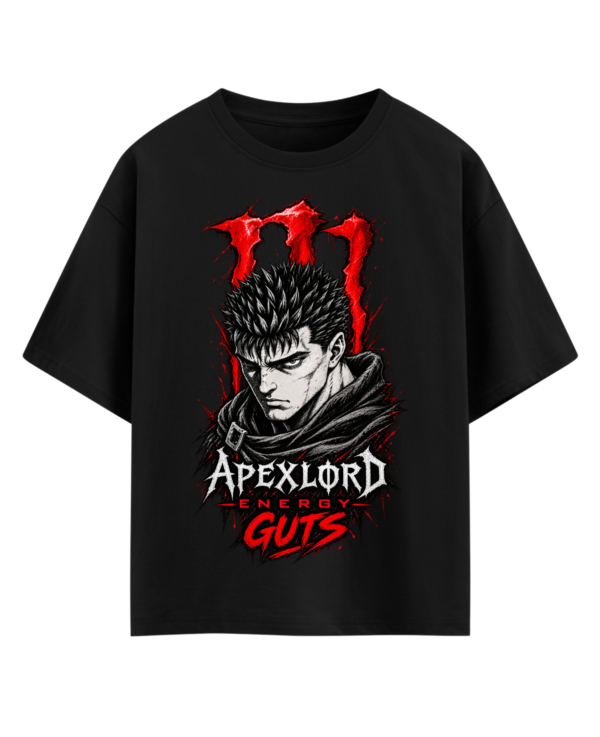 Black Oversized T-shirt Front Design