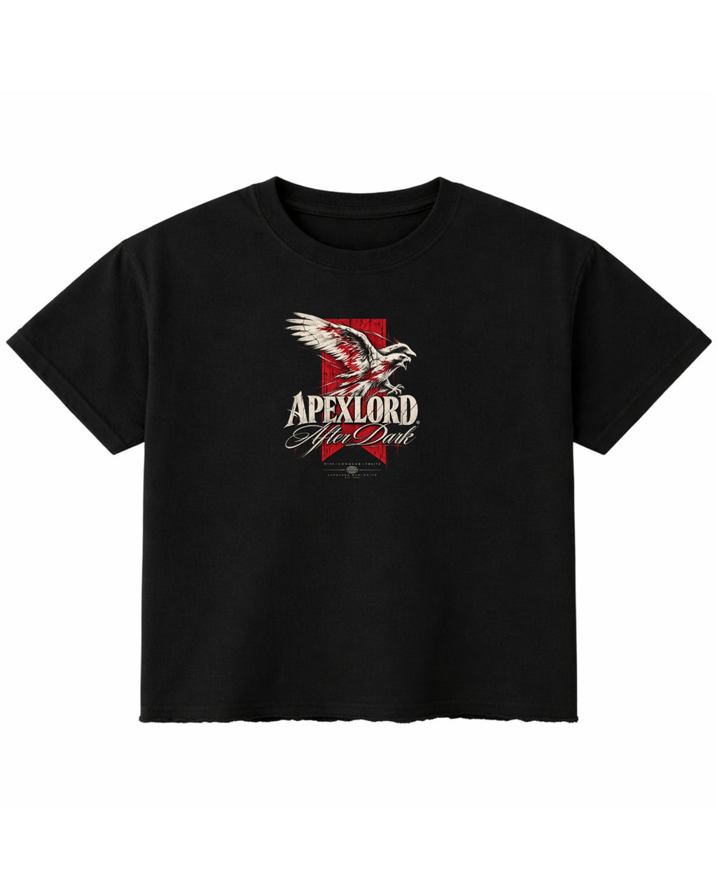 Black Boxy Fit T-shirt Front Design