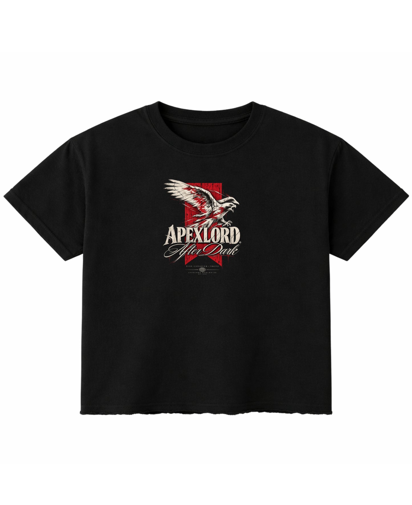 Black Boxy Fit T-shirt Front Design