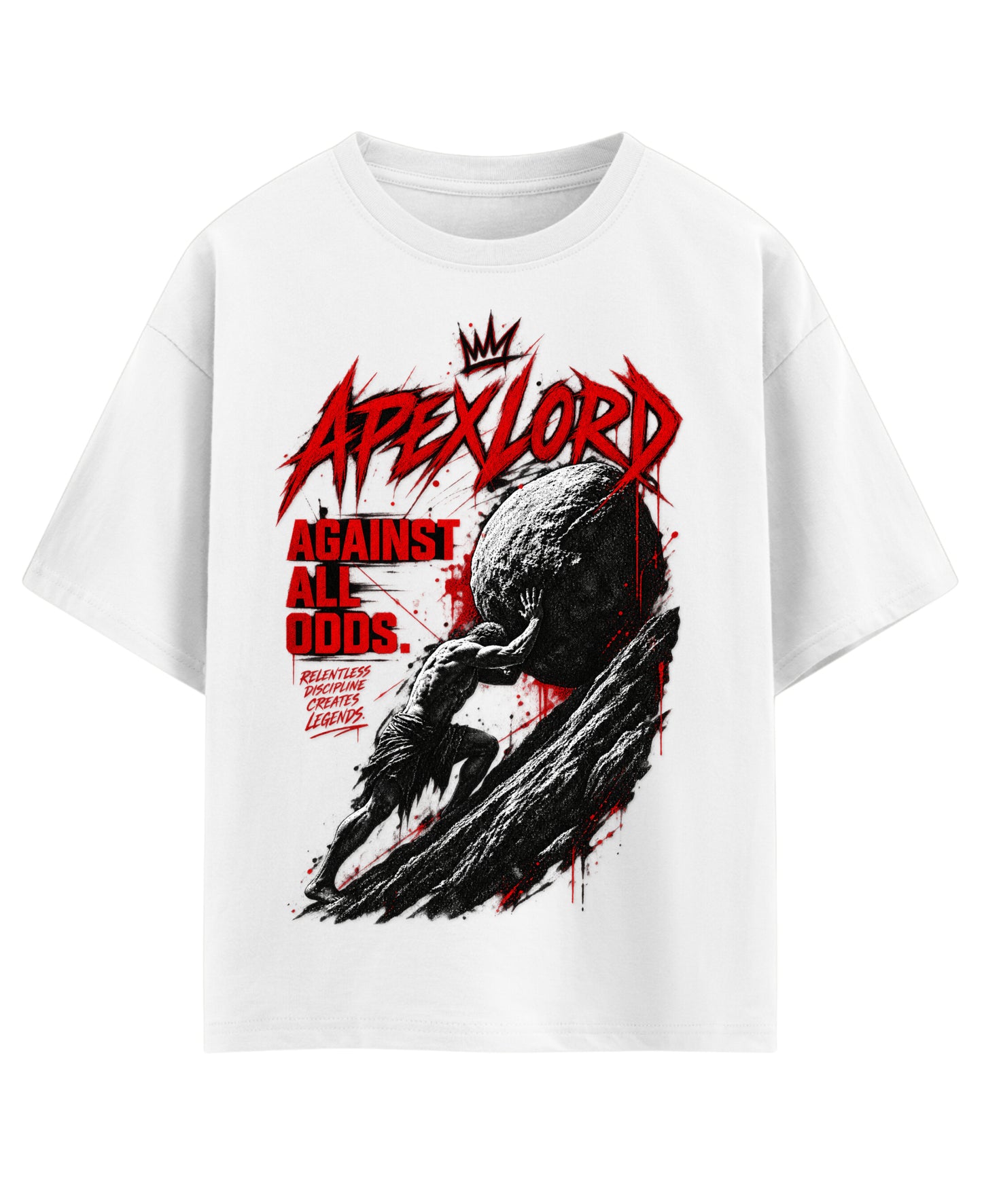 White Oversized T-shirt Front Design