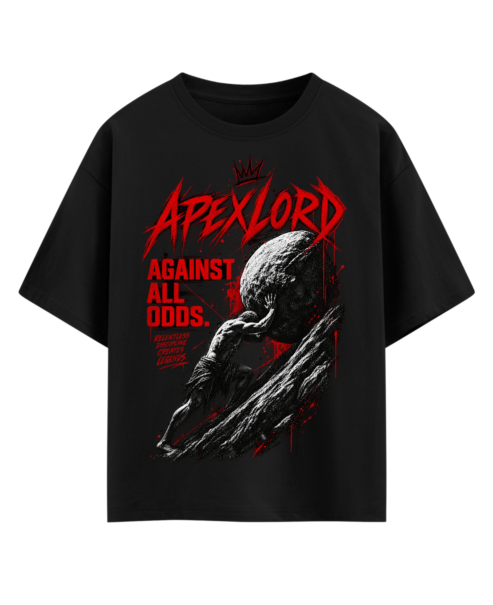 Black Oversized T-shirt Front Design