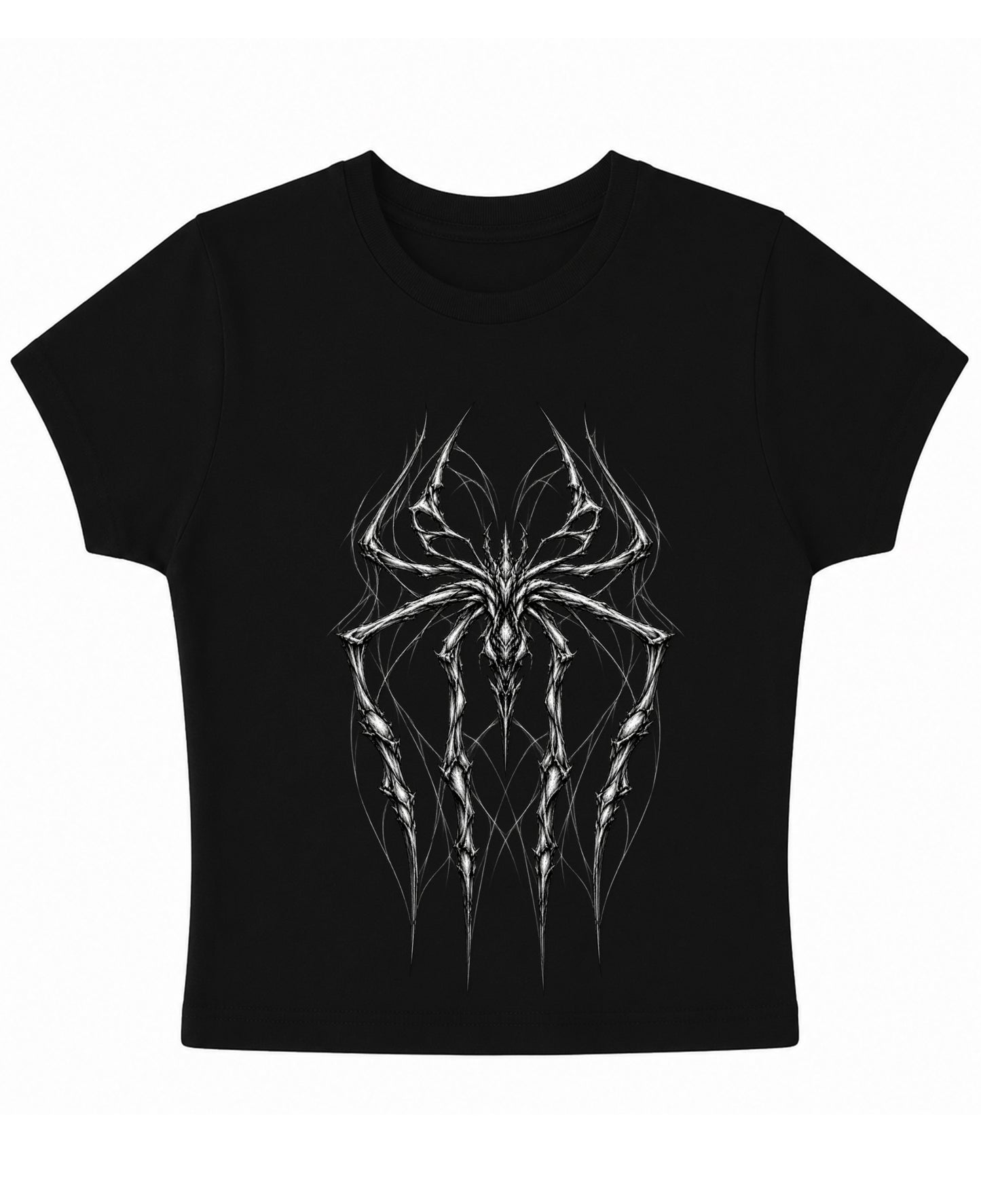 Black Baby Tee Front Design