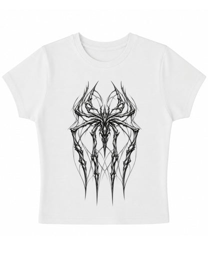 White Baby Tee Front Design