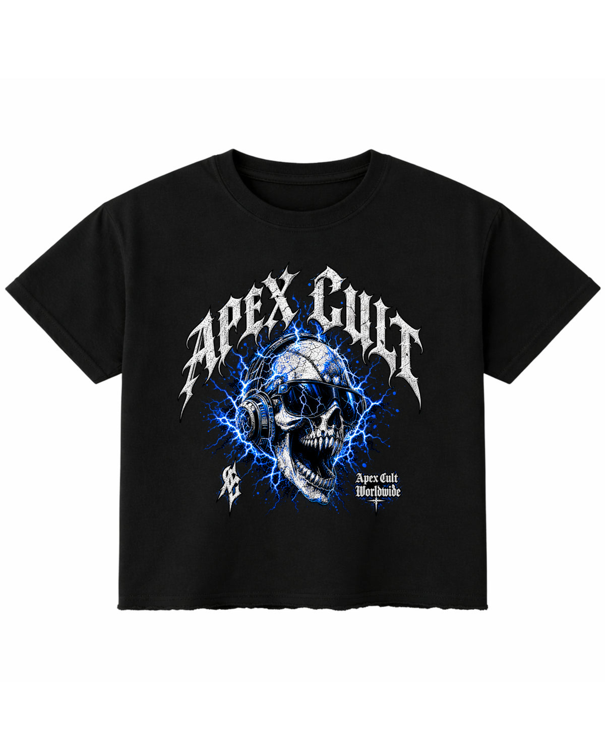 Black Boxy Fit T-shirt Front Design