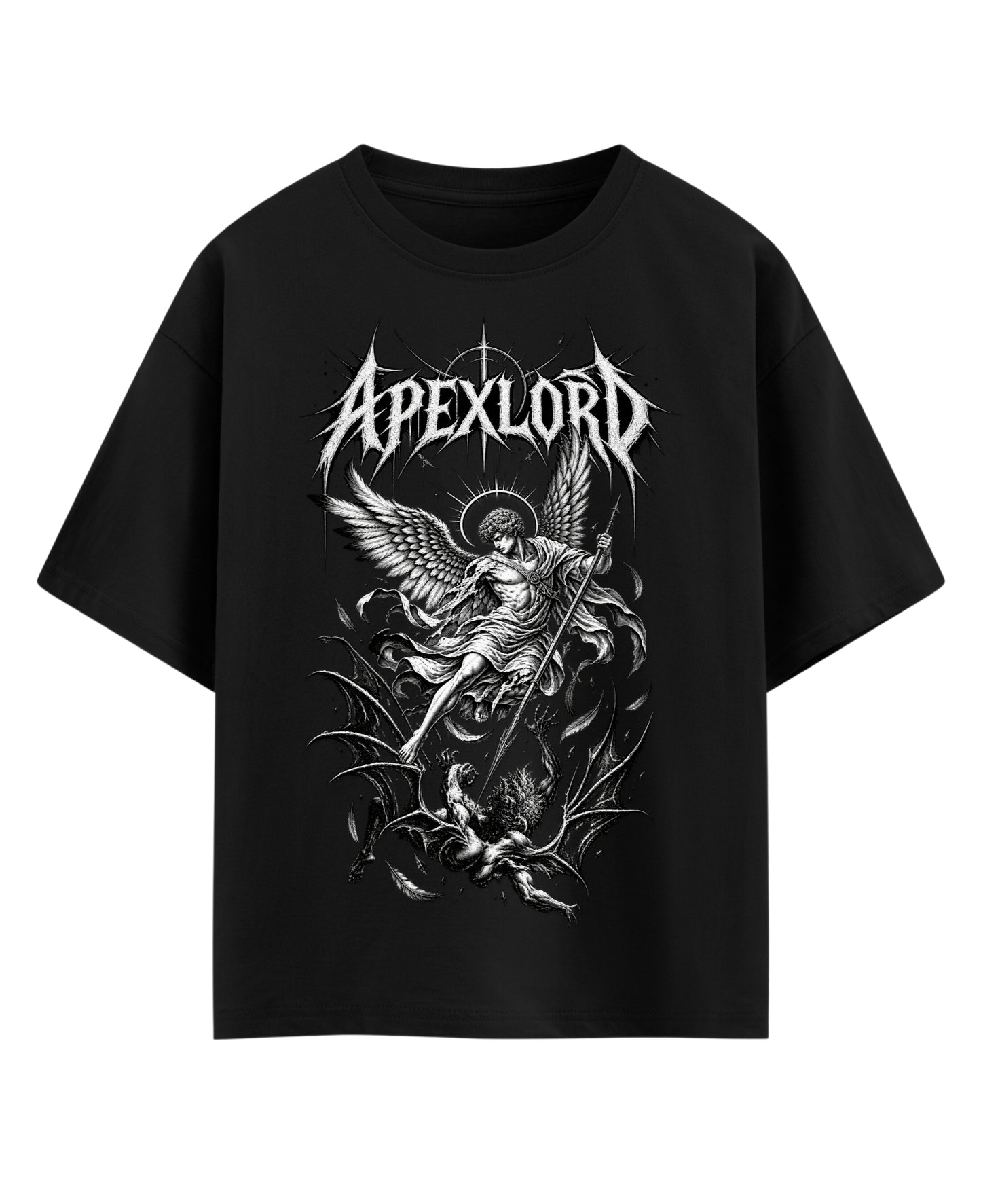 Black Oversized T-shirt Front Design