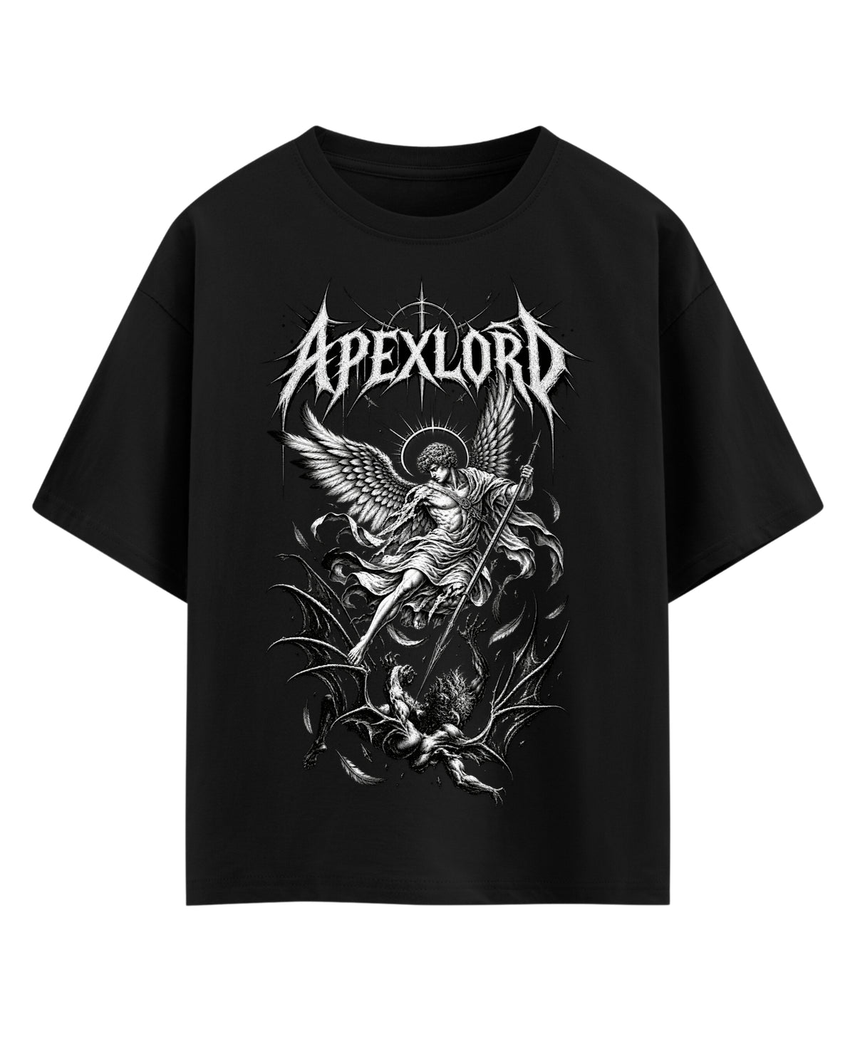 Black Oversized T-shirt Front Design