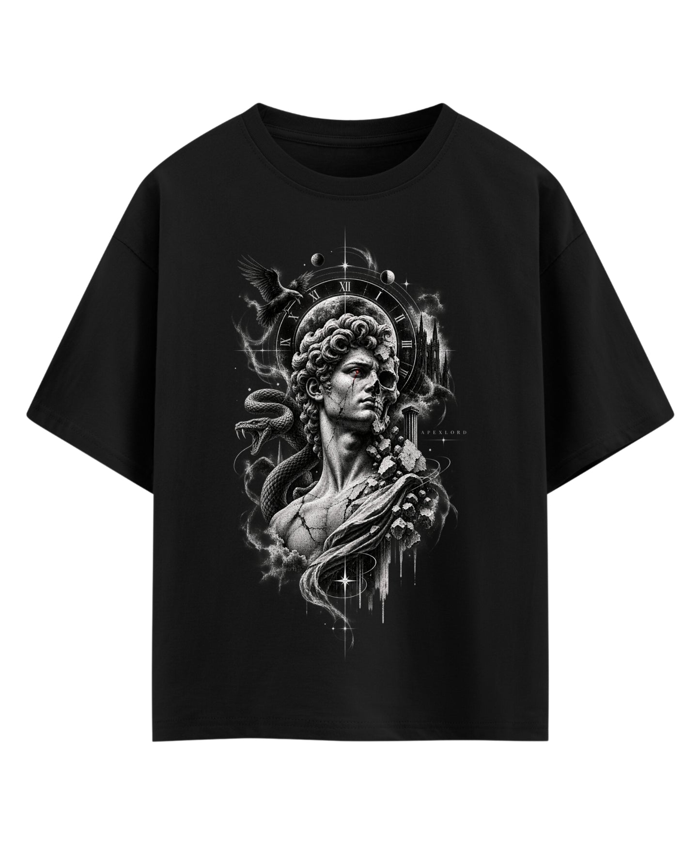 Black Oversized T-shirt Front Design