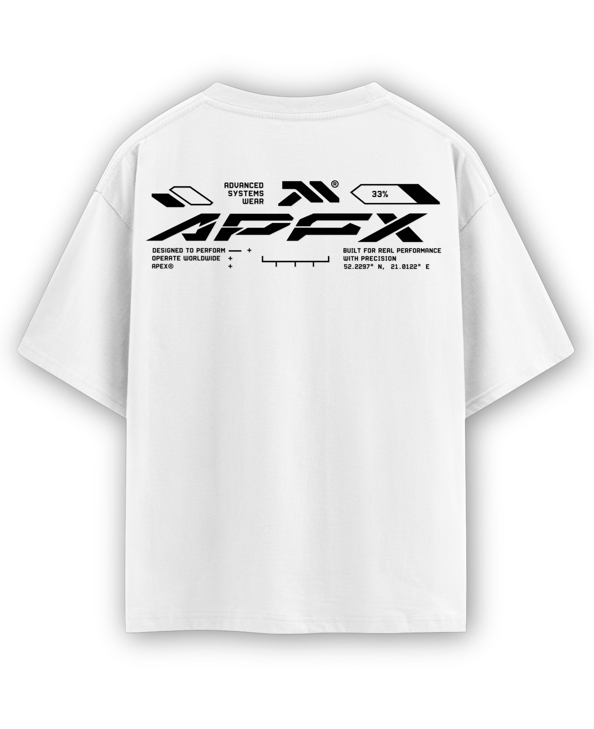 White Oversized T-shirt Back Design