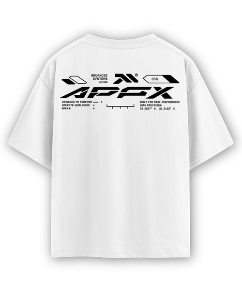 White Oversized T-shirt Back Design