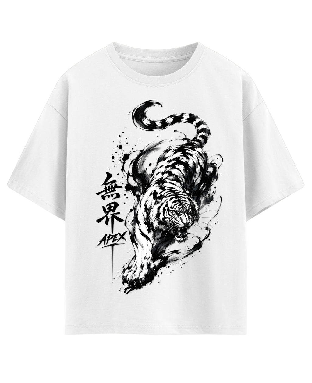 White Oversized T-shirt Front Design