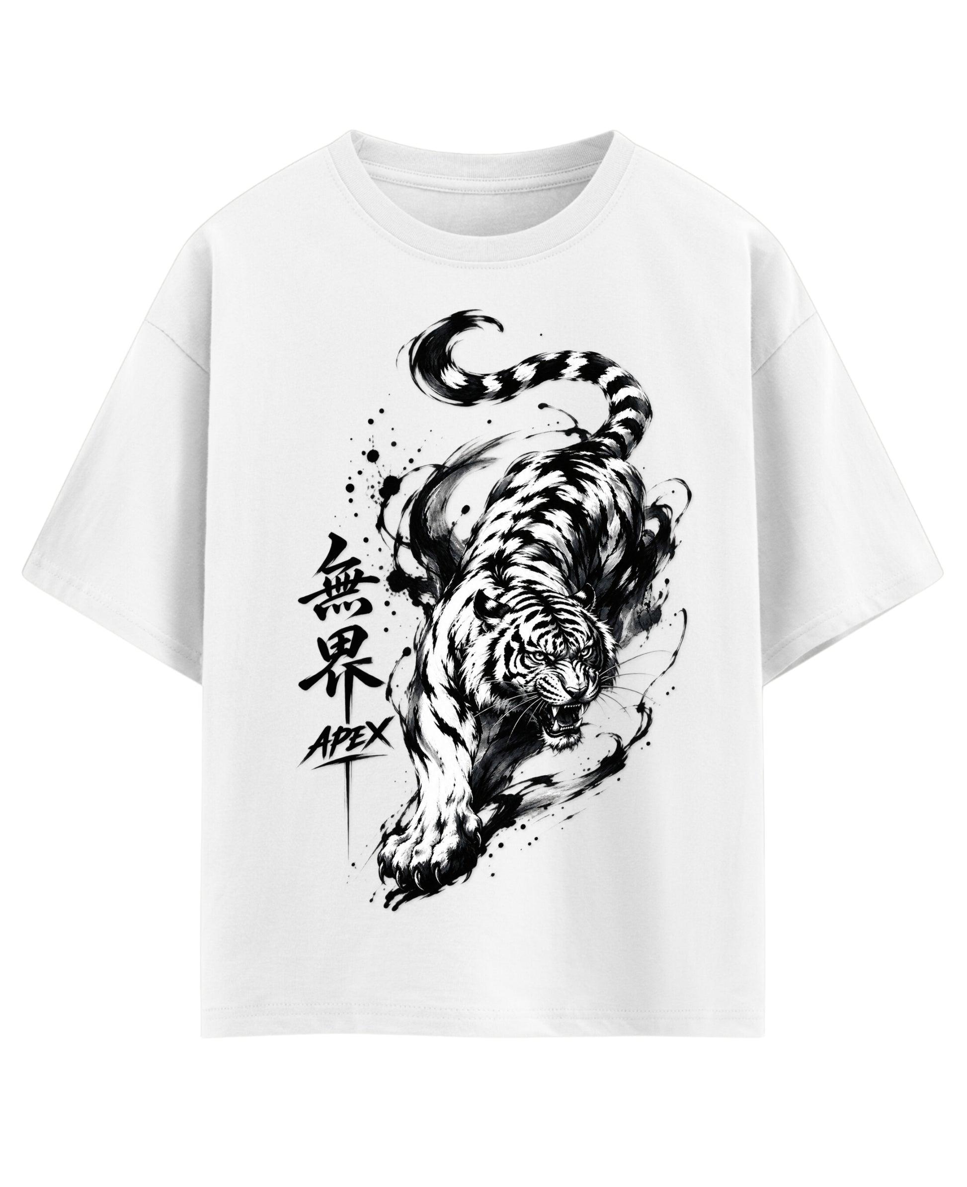 White Oversized T-shirt Front Design