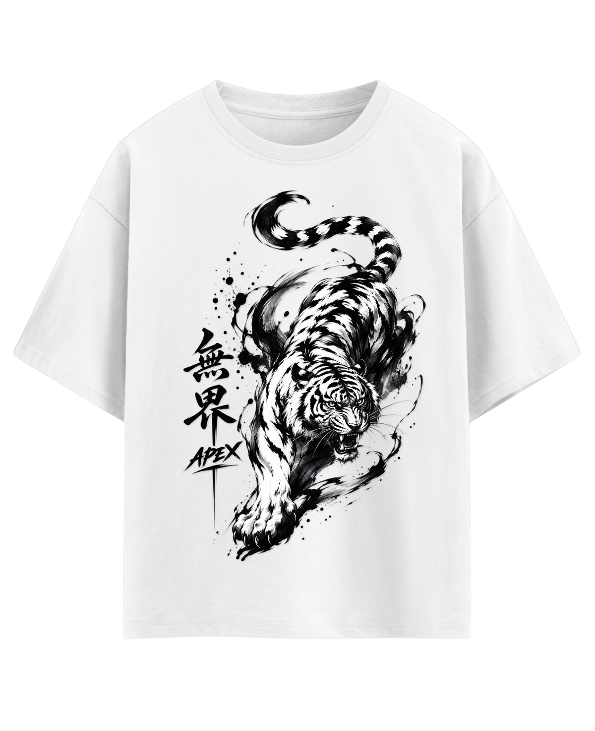 White Oversized T-shirt Front Design