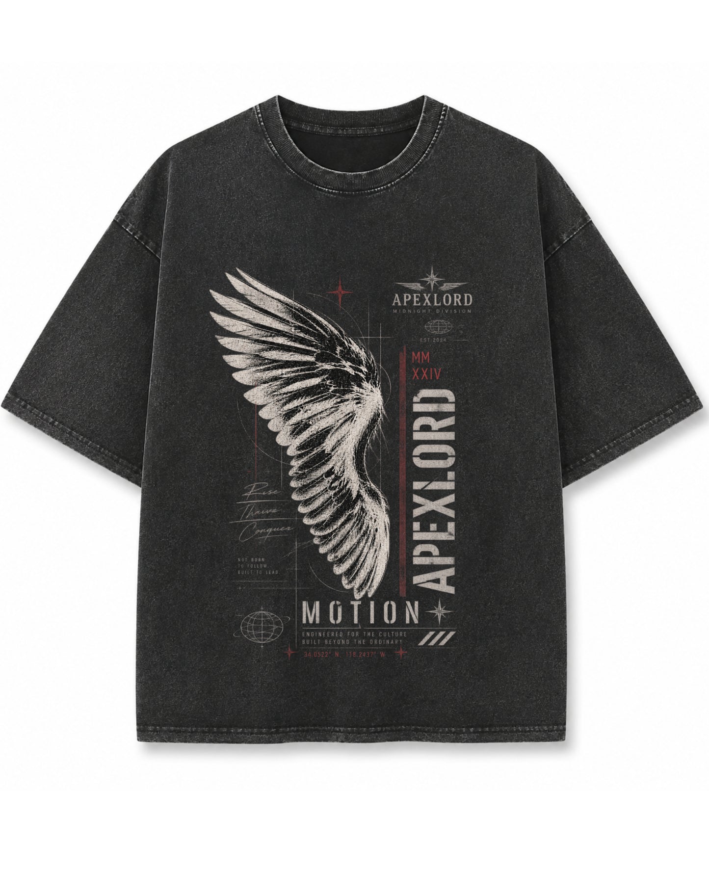 Vintage Fade Wash Oversized T-shirt Front Design